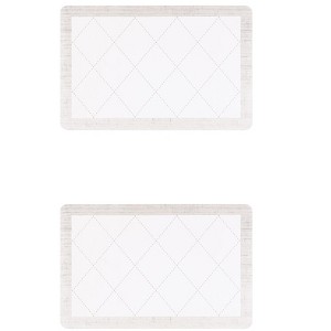 Unique Bargains Kitchen Non-Slip Waterproof Cushioned Anti-Fatigue Geometry Floor Mats - 1 of 4