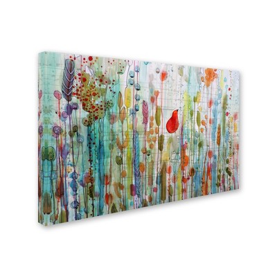 Sylvie Demers 'Une Ame Dans Le Jardin' Multi Panel Art Set Large 3 Piece