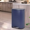 BestMassage Trash Can 13 Gallon/50L Stainless Steel Garbage Can with Removable Inner Bucket Slow-Close Lid and Odor-Proof Bin - 2 of 4
