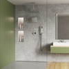 YAWWALK 7-Spray Thermostatic Shower System with Dual Shower Head Fixed and Handheld Shower (Valve Included) - 3 of 4