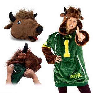 North Dakota State University Bison Snugible 2-in-1 Blanket Hoodie & Pillow - 1 of 4