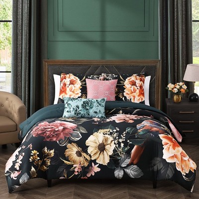 Bebejan Botanical Birds 100% Cotton 5-Piece Reversible Comforter Set
