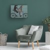 Trademark Fine Art - Fab Funky 'Schnauzer Tandem' Matted Framed Art - 3 of 4