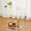 Acrylic Narrow Console Table for Entryway Clear Acrylic Table with Square Legs, Slim Design for Sofa, Foyer, Hallway, and Living Room - 3 of 4