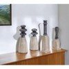 HomeRoots Set of Four Natural and Black Resin and Stone Powder Ornate Tabletop - 2 of 4