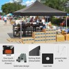 Portable Outdoor Tent,10 x 10 ft, Instant Pop Up Canopy Tent, Pointed Tent with Coated, Waterproof Windproof UV Proof Tent, with Hand Bag, Black - 4 of 4