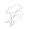 Monarch Specialties Accent Table Side End Nightstand Lamp Living Room Bedroom Laminate Black Grey Transitional - 3 of 4