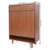 YIYIBYUS Shoe Storage Cabinet Floor Shoe Storage Organizer Rack With 2 Doors - 4 of 4