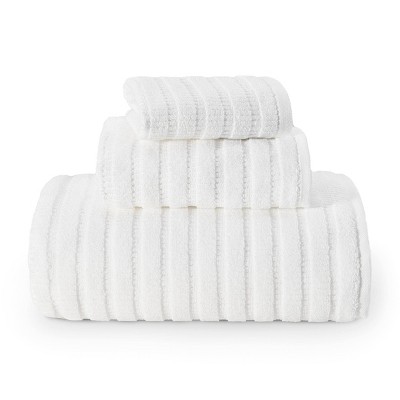 3pc Preston Solid Towel Set White - Eddie Bauer