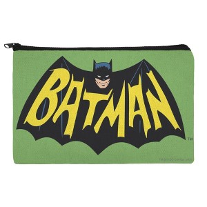 Batman Classic Tv Series Logo Makeup Cosmetic Bag Organizer Pouch - 1 of 4