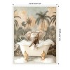 Amanti Art Elephant Bubble Delight by Niky Rahner Framed Canvas Wall Art - 3 of 4