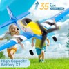 Topteng RC Plane, 2.4GHz Remote Control Airplane with 6-Axis Stabilizer - 3 of 4