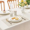 Aoibox Vinyl Placemats Set - Heat Resistant, Waterproof, Oilproof, Wipeable, Reversible Faux Leather Table Mats for Kitchen, Dining, Party Use,6Pcs - 2 of 4