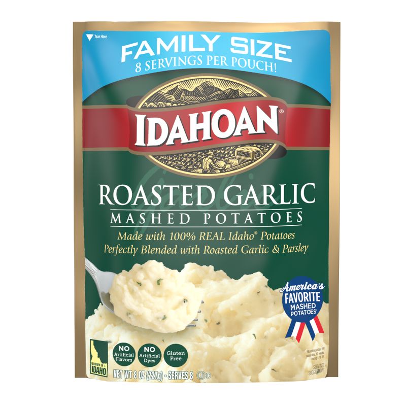 Idahoan Gluten Free Roasted Garlic Mashed Potatoes Family Size - 8oz, 1 of 6