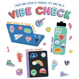 Carson Dellosa Education We Stick Together Vibe Check Bulletin Board Set (51 pieces) - 1 of 4