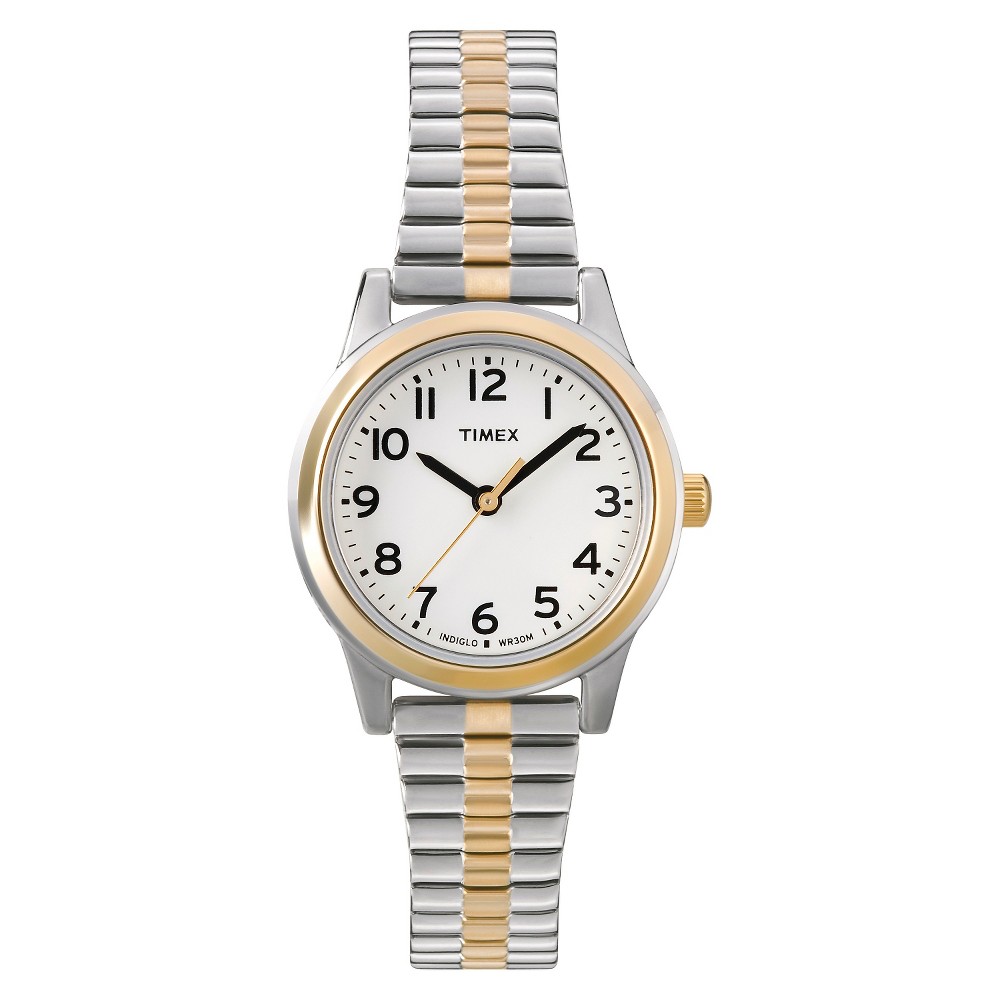 Photos - Wrist Watch Timex Women's  Expansion Band Watch - Light Silver T2N0689J 