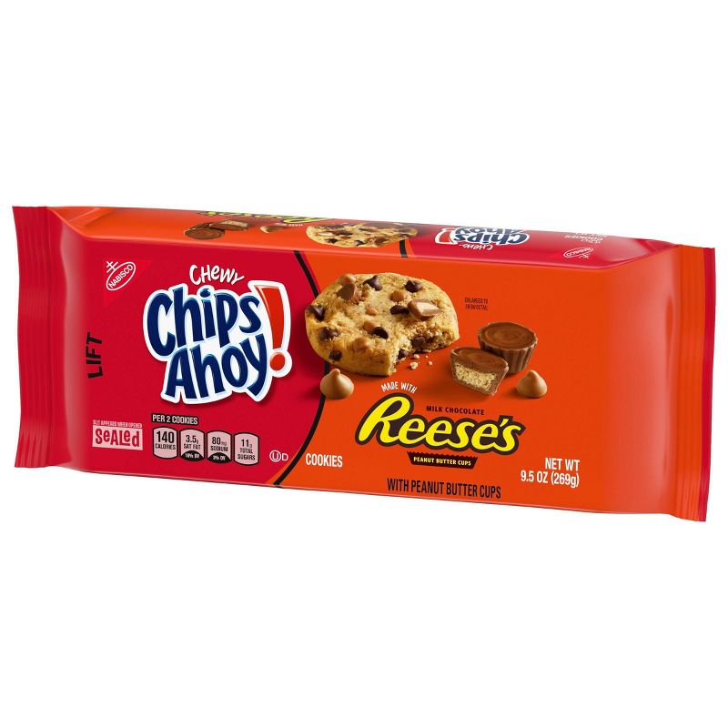Chips Ahoy! Chewy Chocolate Chip Cookies With Reese's Peanut Butter Cups - 9.5oz, 6 of 14
