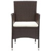 vidaXL Patio Dining Chairs 4 pcs Poly Rattan Brown - 4 of 4