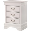 NicBex Nightstand with 3 Drawers,16 inch Bedside Table with Metal Handles and  Wood Frame,Modern Side Table for Bedroom,Living Room - 3 of 4