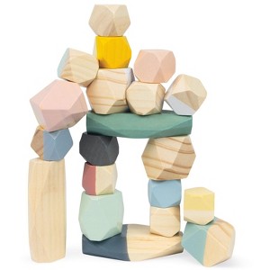 Janod Sweet Cocoon Stacking Stone Blocks - 1 of 3