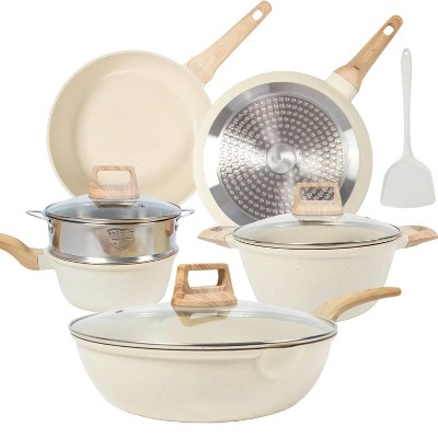 SUGIFT Nonstick Pots and Pans Set, 10 Pcs Induction Kitchen Cookware Sets