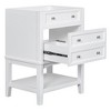 24" Bathroom Vanity Cabinet Without Sink, Modern Bathroom Storage Vanity with Open Shelf, Drawer, Solid Wood Frame Bathroom Cabinet - 3 of 4