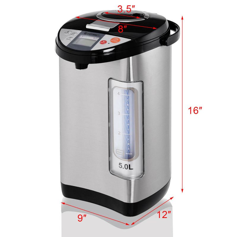 Costway 5-Liter LCD Water Boiler and Warmer Electric Hot Pot Kettle Hot Water Dispenser, 3 of 11
