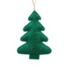 SEVOBAL Tree Ornaments Set of 6 Fluffy Tree Hanging Ornaments, Glittering Snowflake Christmas Tree Decorations, Multicolored, 5"*1.5"*6" - 4 of 4