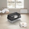 Coucheta Stainless Steel Cat Litter Box Collection - High Sided Non-Stick Coated with Anti-Leakage Mat & Scoop, Multiple Sizes & Colors - 3 of 4