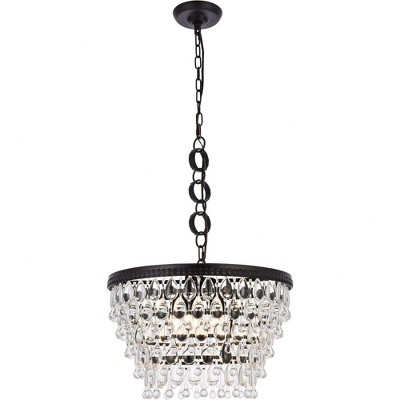 Elegant Lighting Nordic 5 - Light Pendant in  Black