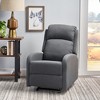 Fabric Manual Rocker Recliner Chair with Lever Mechanism - 3 of 4