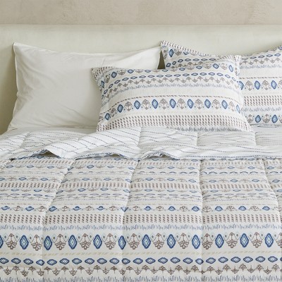 Full/Queen Arista Print Reversible Microfiber Comforter Set