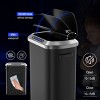 Munora 50L Smart Sensor Trash Can with Wood Finish, 13.2 Gallon Automatic Motion Sensor Kitchen Trash Can with Slow-Black - 4 of 4