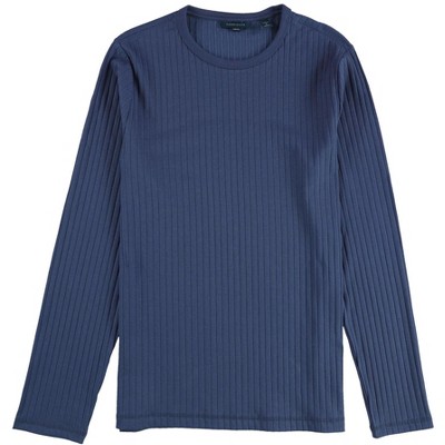 Perry Ellis Mens Regular Fit Ribbed Basic T-Shirt