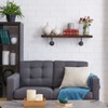 35.5" x 7.5" Industrial Pipe Wall Shelf - Danya B. - 3 of 4