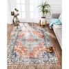 4'x6' Woven Medallion Accent Rug Red - Anji Mountain: Handmade Flat Pile, Fair Trade Certified, Traditional Style - 3 of 4