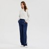 Women's High-Rise Wide Leg Satin Track Pull-On Pants - A New Day™ - 4 of 4