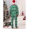 Matching Christmas Onesie, Print One Piece Pajamas, Hooded Holiday Sleepwear Nightwear for Men - 2 of 4