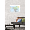 Trends International North America Map 2024 Framed Wall Poster Prints - 2 of 4