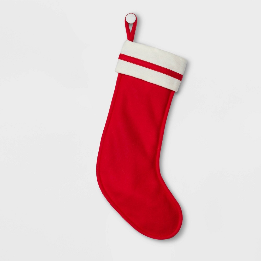 Felt Christmas Stocking Red - Wondershop™