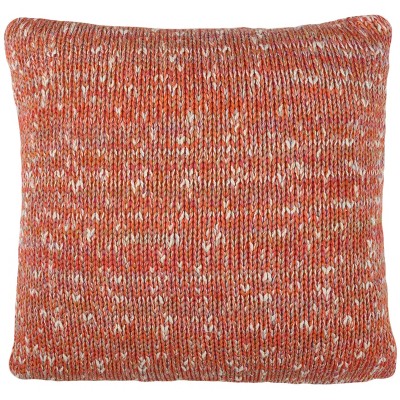 Darling Knit Square Throw Pillow Orange - Safavieh