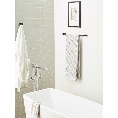 Matte Black Single Prong Modern Robe Hook