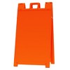 Plasticade 130-O Signicade A Frame Plain Portable Folding Sidewalk Sign, Orange - 2 of 4