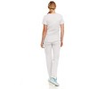 MediChic Women's V-Neck Scrub Set Straight Leg Six Pocket Cargo Scrub Pants with 4-Way Stretch Scrubs Sets - 2 of 4