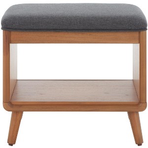 Solo Open Shelf Bench With Cushion - BCH5001 - Safavieh - 1 of 4