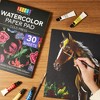 Bright Creations 30 Sheets Cold Press Watercolor Paper, Black Drawing Paper Pad for Acrylic, Gouache, and Metallic Color, 9 x 12 In - 2 of 4