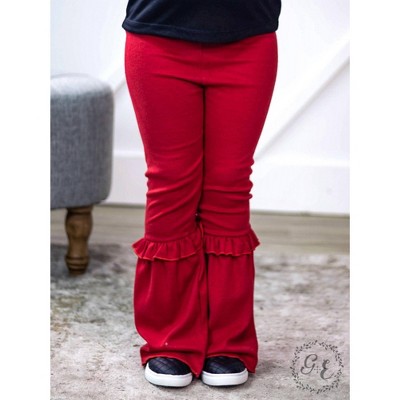 Girl's Ruffle My Feathers Flare Pants with Ruffle - Southern Grace