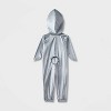 Toddler Shark Adaptive Halloween Costume Jumpsuit - Hyde and EEK! Boutique™ Gray - 3 of 4