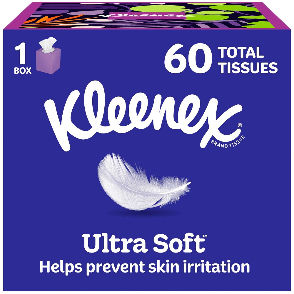 Kleenex Ultra Soft 3-Ply Facial Tissue - 60ct: Square Container