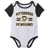 NHL Pittsburgh Penguins Infant Boys' 3pk Bodysuit - 3 of 4